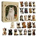 Katzenliebhaber Adventskalender 2026, 24 Verschiedene Rassen 2. Acrylkatze Kalender, Urlaub Countdown Für Katzen Damen & Sammler, Für Jungens Männer Frauen Kinder Kinder Erwachsene Weihnachten
