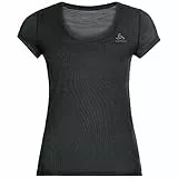 Odlo Unterhemd Damen Kurzarm Active F-Dry Light I Funktionsshirt I Funktionsunterwäsche Kurzarm Sportunterhemd I Damen