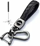 Bogoro Schlüsselanhänger Auto,Schlüsselanhänger für Auto Fernbedienung,Leder Auto Schlüsselanhänger, Schlüsselring für Autoschlüssel, Universell, Schwarz, Klassisch