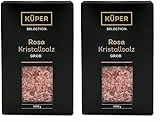 Küper Selection 1000g Kristallsalz rosa grob - grobes Salz für die Salzmühle - rosa Natursalz zum Würzen und Verfeinern (Packung mit 2)