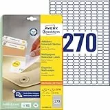 AVERY Zweckform L4730REV-25 Universal Etiketten (6.750 plus 1.350 Klebeetiketten extra, 17,8x10mm auf A4, wieder rückstandsfrei ablösbar/abziehbar, bedruckbar, selbstklebende Aufkleber) 30 Blatt, weiß