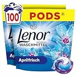 Lenor Pods Universal Waschkapseln Waschmittel, 100 Waschladungen, Aprilfrisch, Lang Anhaltende Frische Und Extra Geruchsabwehr