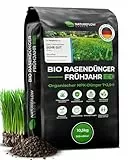 Bio Rasendünger Frühjahr & Sommer TESTSIEGER Made in Germany – 10,5kg für 400qm - Organischer Rasendünger Bio für gesunden Boden & sattgrünen Rasen - Dünger Rasen, Frühjahrsdünger Rasen