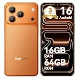 Blackview Wave 7C Handy Ohne Vertrag, Android 16 Handy Günstig, KI 32MP+13MP, 6.56'' Smartphones, 16GB+64GB/2TB TF, 4G Dual SIM Simlockfreie Handys/IP54/Gemini AI/3.5mm Jack/3 Slots/3 Jahre Garantie