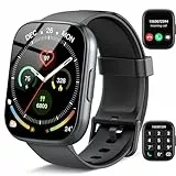 Smartwatch Herren Damen, 1.95' HD Smart Watch mit Bluetooth Anruf, Fitness Tracker mit Herzfrequenz/Schlafmonitor/Schrittzähler, 120+Trainingsmodi Sportuhr, IP68 Wasserdicht Fitnessuhr für Android iOS