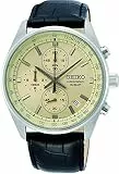 Seiko Herren-Uhr Quarz Edelstahl mit Lederband SSB383P1