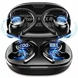 Bluetooth 5.4 Kopfhörer Sport, 2026 Neu 6D Stereo In Ear Kopfhörer Kabellos Bluetoothmit 4 ENC Mic, 50H Noise Cancelling Ear buds, Over-Ear Sportkopfhörer mit Ohrhaken, IP7 Wasserdicht Ohrhörer