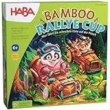 HABA Bamboo Rallye Cup - Action Würfel-Brettspiel für Kinder ab 6 Jahren - Mit witziger Hupe aus Holz - Turbulente Interaktionen mit Ärgerfaktor - 2010883001