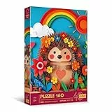 Trefl - Puzzle mit 3D-Effekt, Igel - 160 Elemente - 40-jähriges Trefl, Bunte Tierpuzzle für Kinder ab 6 Jahren