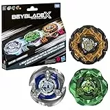 Hasbro Beyblade X X-Treme Battlers-Pack, enthält 3 Takara Tomy Beyblade X Battling Tops Game Toys, ab 8 Jahre