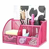 EXERZ Tisch-Organizer/Schreibtisch Organisator/Schreibtisch Tidy/Stifthalter/Multifunktions -Organisator (Rosa)