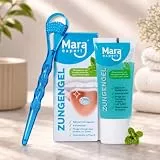 Zungenreiniger + medizinisches Zungengel Set - bekämpft bakterielle Zungenbeläge | Zungenschaber mit Zungenbürste | Mundgeruch bekämpfen | Tongue Scraper | Reinigt und pflegt die Zunge