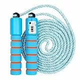 Springseil Sport Kinder,Springseil Speed Rope,Skipping Rope,Fitness Springseil,Speed Jump Rope mit Schaumstoffgriff,Verstellbarer,Springseil mit Zähler