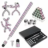 OSDUE Magnetic Fidget Pen, Stressabbau Druckkugelschreiber, Lustig Multifunktions Magnetstift, Vatertagsgeschenk für Papa, Geschenke für Männer, Kinder (Bunt)