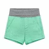 Steiff Shorts EU Größe 74 Winter Green, Sommerhose, Kinder-Shorts, Kurze Hose, Babyhose für jeden Anlass, lockere Bequeme Passform, waschmaschinenfest