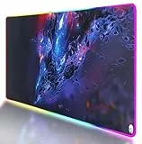 IMPACTRION Cosmo - RGB Gaming Mauspad - XXL 900 x 400 - rutschfest - wasserfeste Hybrid-Oberfläche für exaktes und schnelles Gleiten der Maus - einrollbar und wellenfrei
