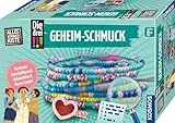 KOSMOS 605698 Die DREI !!! Geheim-Schmuck, Bastelset für echte Detektivinnen ab 8 Jahre, Freundschaftsbänder basteln, Perlenarmbänder- und Ketten herstellen mit Die DREI Ausrufezeichen