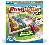 ThinkFun - Rush Hour Junior | Rush Hour Game | Spiele ab 5 Jahren | Spiele für Kinder ab 5 Jahren | 40 Herausforderungen | +1 Spieler