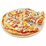 Pizza stein Rund für Backofen Grill, Gasgrill & Holzkohlegrill, Aus Cordierit Pizzastein für Weber Gourmet BBQ System, Enders Gasgrill - Pizza Stein 30 CM für RÖSLE VARIO Pizzastein Zubehör