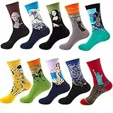 GEYIWSSXY Bunte Socken Damen Lustige Sneaker Baumwolle Socken Herren Witzige Business AnzugLangesocken 10 Paare