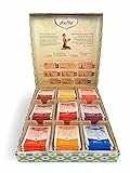 Yogi Tea Yoga Selection - Bio Tee Geschenkbox - Ayurvedisches Geschenkset für Frauen & Männer - Teebox mit Kräutertee, Chai & Schwarztee - Geburtstagsgeschenk, Entspannung - 45 Teebeutel (9 Sorten)