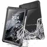 TECHGEAR Wasserdichte Schutzhülle für iPad Air 27,9 cm (11 Zoll) 2024 (M2) [Poseidon-Hülle] Schlanke, robuste Rüstung, stoßfest, wasserdichte Hülle mit integriertem Displayschutz + Ständer & Gurt