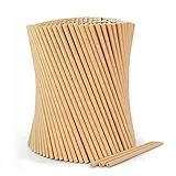 wisefood Papierstrohhalme Einweg - 500 Stück Ø 6mm x 20cm - braun - stabile Trinkhalme aus Kraftpapier, kompostierbar & biologisch abbaubar - 100% plastikfrei, umweltfreundlich