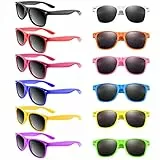 Morcheiong 12 Stück Sonnenbrillen Neonfarben, Partygeschenke, Geschenktütenfüller, lustiges Geschenk für Strand, Pool, Party, Geburtstagsparty (12 Farben)