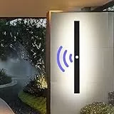 ANKBOY 100cm Lang Ausenlampen Wand mit Bewegungsmelder LED Außenleuchte mit Bewegungsmelder Außenwandleuchten Wasserdicht Lichtleiste Moderne Außenbeleuchtung für Hauswand Villa Garten, 4000K