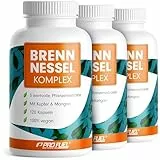 Brennesselkapseln 360x optimal hochdosiert - 800 mg Brennnessel-Extrakt im Komplex mit Rosskastanien-Extrakt, Weinrebenblatt-Extrakt, Kupfer & Mangan - laborgeprüft mit Zertifikat, Vorrat für 180 Tage