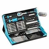 HAZET Smartcase Bit-Satz 2200SC-31 I 73-teilig, Antrieb: Sechskant 6,3 (1/4 Zoll), maximal viele Werkzeuge auf kleinstem Raum für beste Übersicht I klappbarer Werkzeug-Satz Made in Germany