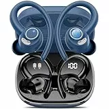 Bluetooth Kopfhörer Sport, in Ear Kopfhörer Kabellos Bluetooth 5.3 mit HD Mic, Herausragender Sound, 48 Std Spielzeit, Dual LED-Anzeige, Comfort Fit, IP7 Wasserdicht Ohrhörer für Sport mit Ohrhaken