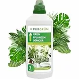 Purgrün® Grünpflanzen-Dünger 1 Liter – Fördert schnelles, gesundes Wachstum – Strahlend grüne Blätter dank Vollspektrum-Nährstoffen – Stärkt die Widerstandskraft – Für bis zu 400 Liter Gießwasser
