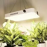 FRGROW 2025 Upgrade 400 Watt LED Pflanzenlampe Dimmbar, 40000 Lumen LED Grow Lampe Vollspektrum mit Daisy Chain Funktion, Higher Power LEDs Grow Light Perfekt für 90x90CM Growzelt Pflanzenwachstum