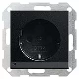 Gira Schuko-Steckdose sw 1170005 m.LED-Leuchte System 55 Steckdose 4010337037637