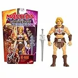 Masters of the Universe Film-He-Man 14 cm Actionfigur Heldenspielzeug, mit akkuratem Aussehen wie Nicholas Nick Galitzine, 14 bewegliche Gelenke und Schwert der Macht, JKH89