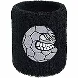Schweissband mit Handball Stickerei Bestickt & Absorbierendes Frottee Designer Schweißband | Wristband Handball-Armband Geschenk für Handballspieler Gym Schweiß-Armband 8x8cm