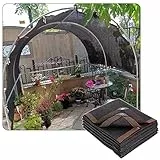 Xrdbfd Sonnenschutznetz, Gewächshaus-schattennetz, Garten-/Pflanzen-schattiernetz, 85% Uv-beständiges Sonnensegel, Schwarze Schattennetze, Outdoor-beschattungsnetz,1.5x2.5m(4.9 * 8.2ft)