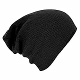Beechfield Slouch Beanie Mütze - Klassische Strickmütze Slouchy Wintermütze in Einheitsgröße