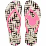 Havaianas – Slim Disney Stylish, bequeme, leichte und stilvolle Badelatschen, Disney-Designs, schmale Riemen und rutschfeste Sohle, Damen