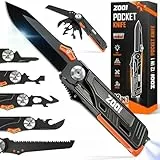 ZOOI Geschenke für Männer, 12 in 1 Multitool Taschenmesser Gadgets für Männergeschenke für Papa, Weihnachtsgeschenke für Männer, Geburtstagsgeschenk für Ihn, Camping Zubehör Klappmesser