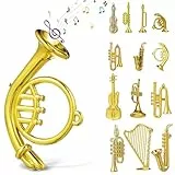 Toyvian 14-Teiliges Mini Musikinstrumente Set Weihnachtsbaumdeko Instrumente Aus Acryl Kleine Christbaumschmuck AnhäNger FüR DIY Basteln Und Festliche Dekoration