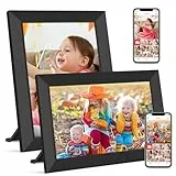 Frameo WLAN Digitaler Bilderrahmen 10,1 Zoll, HD 1280 * 800 IPS Touchscreen Elektronischer FotoRahmen mit 32GB Speicher, Auto Drehung, Einfache Weitergabe von Fotos Videos (2-Pack)