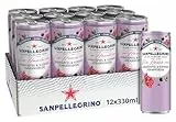 Sanpellegrino Creazioni Granatapfel & Schwarze Johannisbeere, Kalorienarme Limonade, 33 Kalorien pro Dose, 12er Pack (12 x 330ml) Einweg-Dosen
