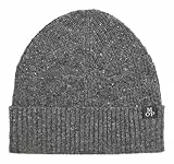 Marc O'Polo Herren Strickmütze aus Woll-Mix Beanie, Grau (Graphite Grey Melange), One Size