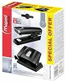 Maped 898014 Heftgerät- und Locher-Set Essentials, schwarz