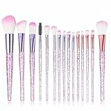 AOZUO 15 Stück Pinselset Makeup,Schminke Make Up Pinsel Set,Schminkpinsel Set Professionelles Foundation Sparkles Puderpinsel Powder Lidschatten Concealer Highlight Beauty für Frauen Foundation