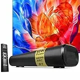 LEMEGA Edge X 2.0 Soundbar für TV mit HDMI ARC, 50W RMS kraftvoller Lautsprecher, Bluetooth-Streaming, Optisch, AUX, USB & RCA, kompakt & wandmontierbar