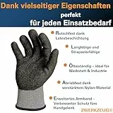 ZWERKZEUG 10 Paar robuste & komfortable Handschuhe Arbeitshandschuhe Herren & Damen – Gartenhandschuhe - Mechaniker Handschuhe - mit Latex Beschichtung