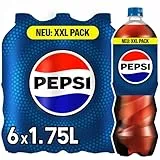 Pepsi Cola, Das Original von Pepsi, Koffeinhaltige Cola in Flaschen, EINWEG (6 x 1.75 l)